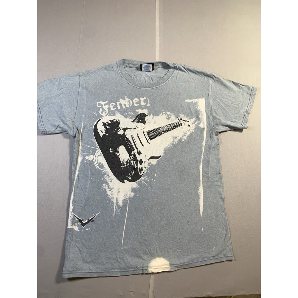 Fender - The Rock And Roll Lifestyle - Strat Guitar Music Mens T-shirt Size M